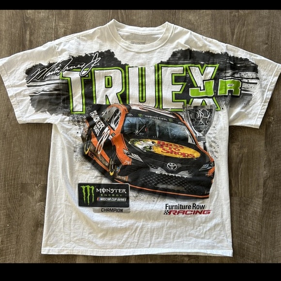 Martin Truex Jr NASCAR Shirt XL Men All Over Print Racing Toyota Bass Pro - Picture 1 of 3